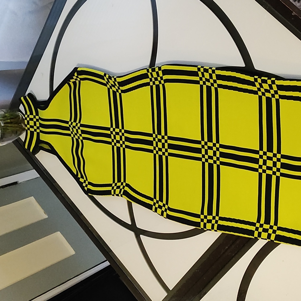 Brand new with tags Fashion Nova lime green with black stripes